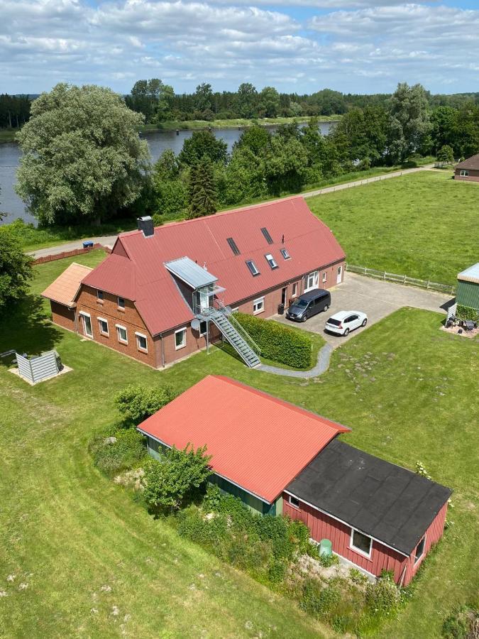 Ferienwohnung Herrlicher Nord und Süd-Blick direkt am Nord-Ostsee-Kanal Breiholz Exterior foto